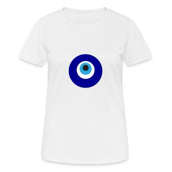 Evil eye - Women's Breathable T-Shirt - white - Front - AI Model Female 172 dark (172cm)