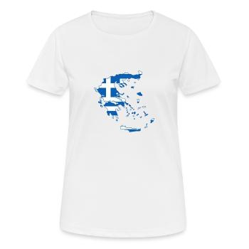 Hellas - T-shirt respirant Femme - blanc - Devant - AI Model Female 172 dark (172cm)
