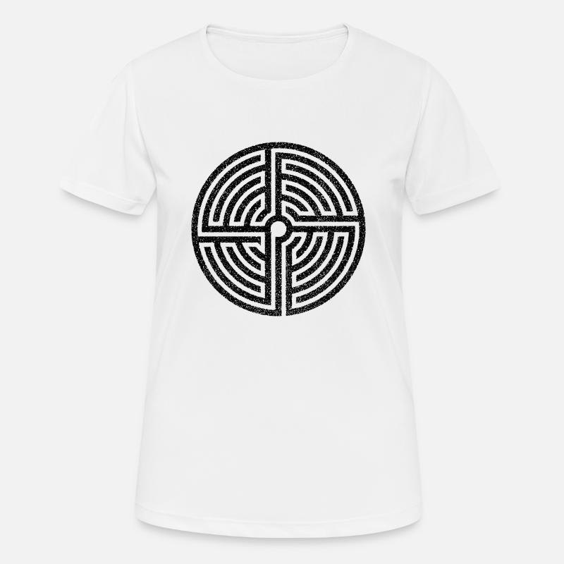 labyrinth - Women's Breathable T-Shirt - white