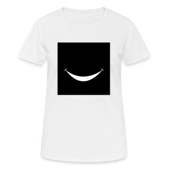 Sourire - T-shirt respirant Femme - blanc - Devant - AI Model Female 172 dark (172cm)
