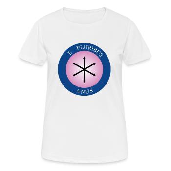 Pluribus Anus - T-shirt respirant Femme - blanc - Devant - AI Model Female 172 dark (172cm)