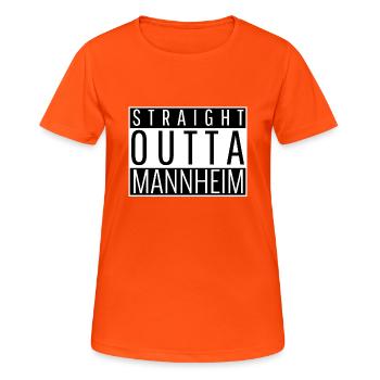 Mannheim - Women's Breathable T-Shirt - neon orange - Front - AI Model Female 172 dark (172cm)