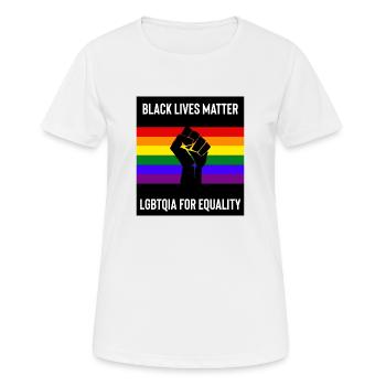 Black Lives Matter - Women's Breathable T-Shirt - white - Front - AI Model Female 172 dark (172cm)