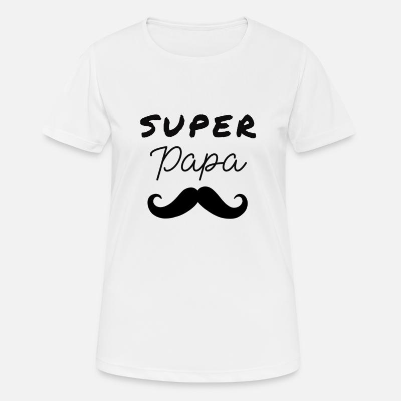 Super Dad - Women's Breathable T-Shirt - white