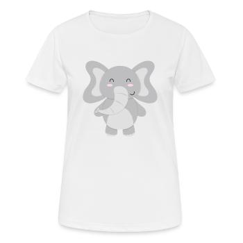 Elephant - to design yourself - Women's Breathable T-Shirt - white - Front - AI Model Female 172 dark (172cm)