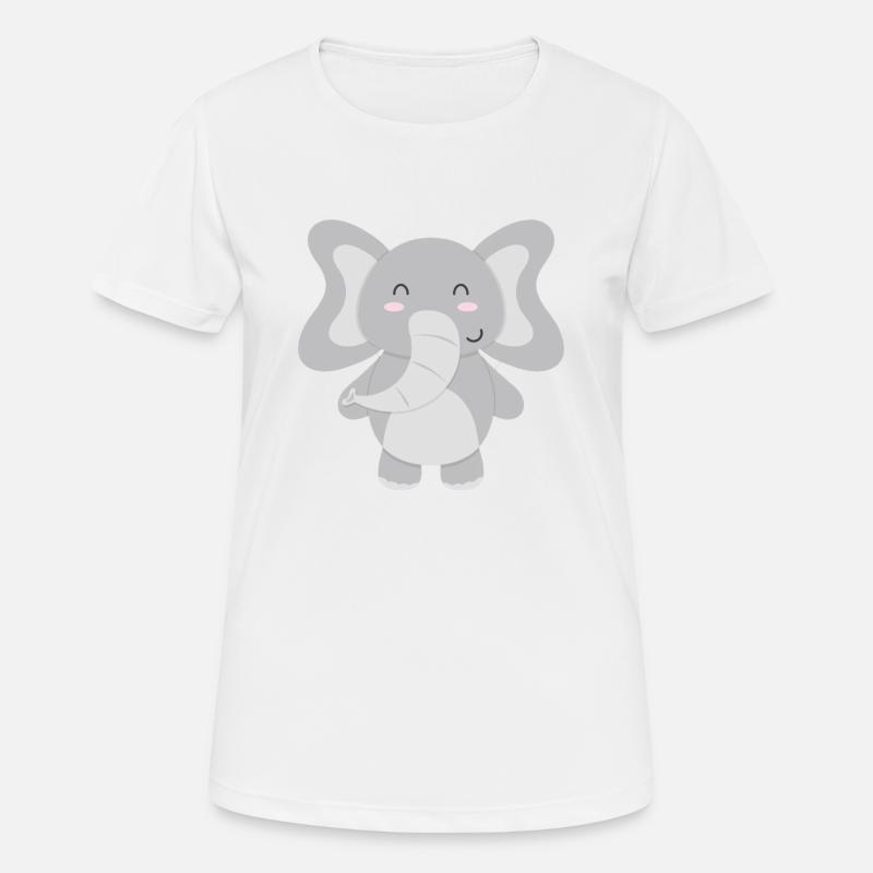 Elephant - to design yourself - Women's Breathable T-Shirt - white