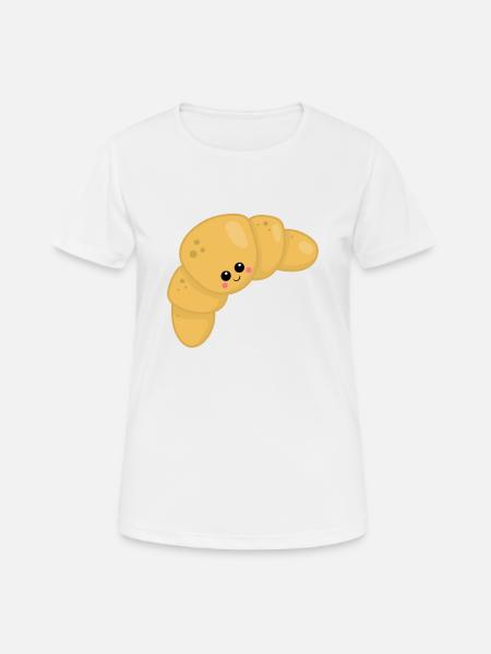 Croissant - Women's Breathable T-Shirt - white