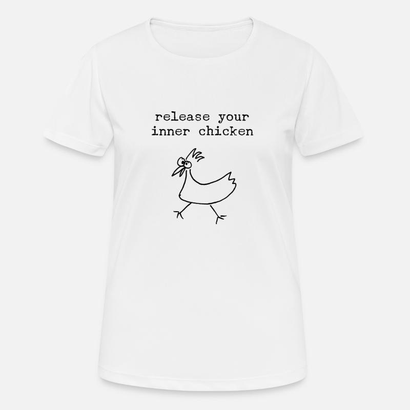 Inner chicken - Women's Breathable T-Shirt - white