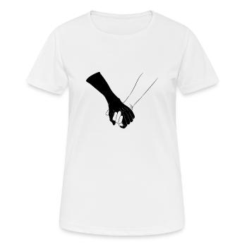 Black Lives Matter - Frauen T-Shirt atmungsaktiv - Weiß - Vorne - AI Model Female 172 dark (172cm)