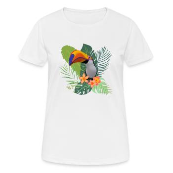 tropical - T-shirt respirant Femme - blanc - Devant - AI Model Female 172 dark (172cm)