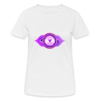 Drittes Auge Chakra, Anja - Frauen T-Shirt atmungsaktiv - Weiß - Vorne - AI Model Female 172 dark (172cm)