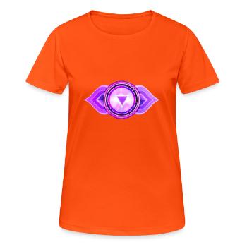 Third eye Chakra, Anja - Women's Breathable T-Shirt - neon orange - Front - AI Model Female 172 dark (172cm)