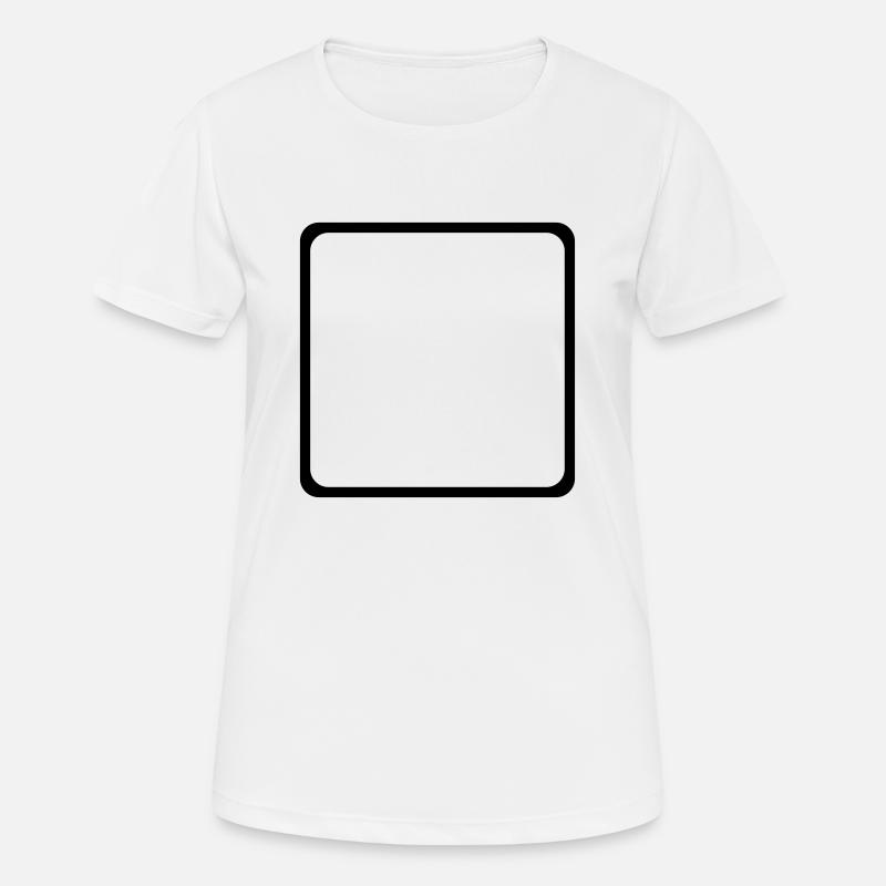 Square with rounded corners - Women's Breathable T-Shirt - white