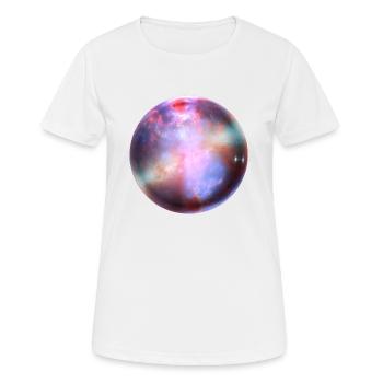 Ein bunter Planet - Frauen T-Shirt atmungsaktiv - Weiß - Vorne - AI Model Female 172 dark (172cm)