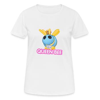 Bienenkönigin-Karikatur - Frauen T-Shirt atmungsaktiv - Weiß - Vorne - AI Model Female 172 dark (172cm)