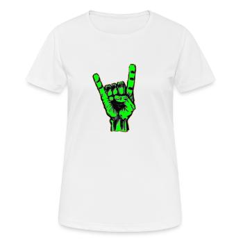 ManuMutantXX300 gruen - Frauen T-Shirt atmungsaktiv - Weiß - Vorne - AI Model Female 172 dark (172cm)