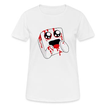 Bloody marshmallow - Women's Breathable T-Shirt - white - Front - AI Model Female 172 dark (172cm)