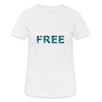 FREE - Women's Breathable T-Shirt - white - Front - AI Model Female 172 dark (172cm)