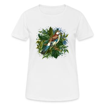 Colorful bird - Women's Breathable T-Shirt - white - Front - AI Model Female 172 dark (172cm)
