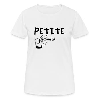 So klein - Humor - Frauen T-Shirt atmungsaktiv - Weiß - Vorne - AI Model Female 172 dark (172cm)