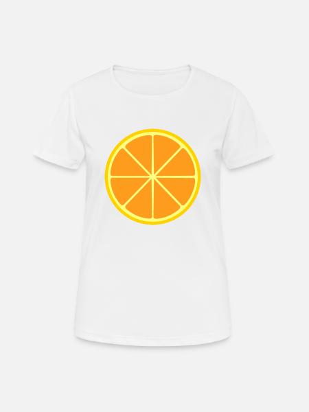 Orange fruit fruit design to personalize - Women's Breathable T-Shirt - white