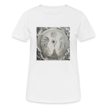 Herzengel der Reinigung - Frauen T-Shirt atmungsaktiv - Weiß - Vorne - AI Model Female 172 dark (172cm)