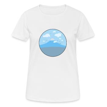 Japan Fuji View - Women's Breathable T-Shirt - white - Front - AI Model Female 172 dark (172cm)