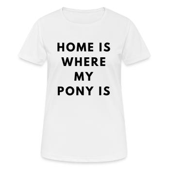 Pony home - Women's Breathable T-Shirt - white - Front - AI Model Female 172 dark (172cm)