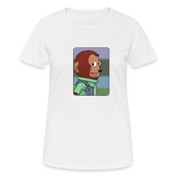 Awkward Monkey Puppet - Women's Breathable T-Shirt - white - Front - AI Model Female 172 dark (172cm)