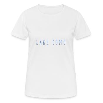 Lake Como - Exclusive Design - Lake Como - Women's Breathable T-Shirt - white - Front - AI Model Female 172 dark (172cm)