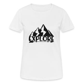 Explorer - T-shirt respirant Femme - blanc - Devant - AI Model Female 172 dark (172cm)