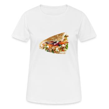 Doner - T-shirt respirant Femme - blanc - Devant - AI Model Female 172 dark (172cm)