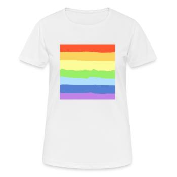 Rainbow pride - Women's Breathable T-Shirt - white - Front - AI Model Female 172 dark (172cm)