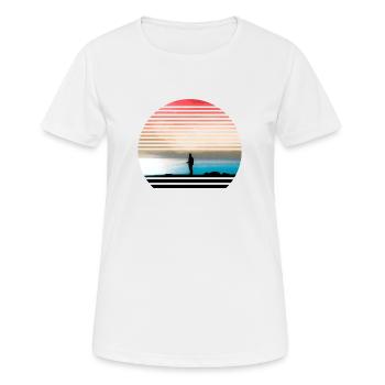 fisherman - Women's Breathable T-Shirt - white - Front - AI Model Female 172 dark (172cm)