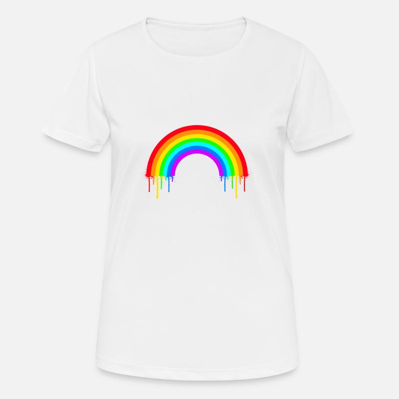 Rainbow - Women's Breathable T-Shirt - white