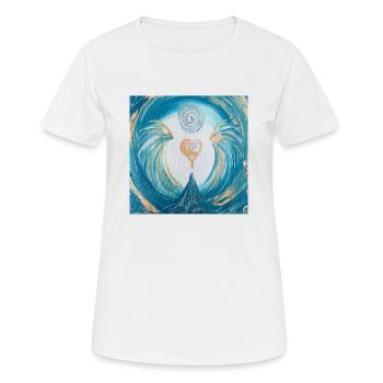 Herzengel discharge manifested foreign energies - Women's Breathable T-Shirt - white - Front - AI Model Female 172 dark (172cm)