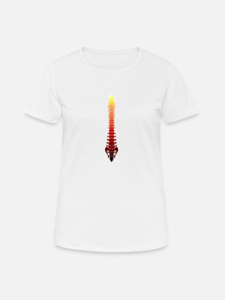 Incandescent Spine - Women's Breathable T-Shirt - white