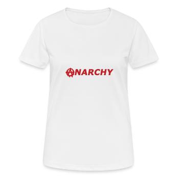 Le symbole de l'anarchie - T-shirt respirant Femme - blanc - Devant - AI Model Female 172 dark (172cm)