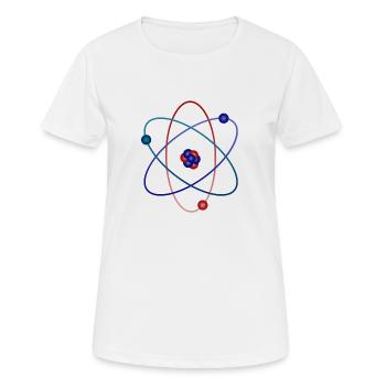 atom - Women's Breathable T-Shirt - white - Front - AI Model Female 172 dark (172cm)