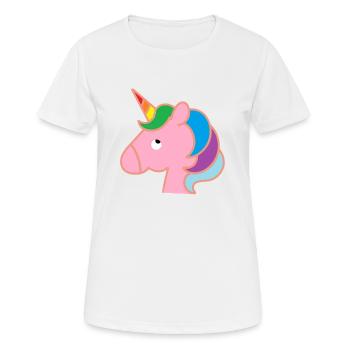 Poney - T-shirt respirant Femme - blanc - Devant - AI Model Female 172 dark (172cm)
