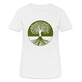 Tree - Women's Breathable T-Shirt - white - Front - AI Model Female 172 dark (172cm)