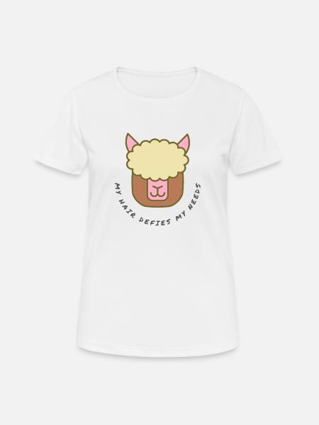 Alpaca - Women's Breathable T-Shirt - white