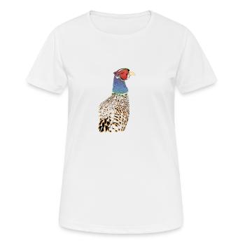 Faisan phénominal - T-shirt respirant Femme - blanc - Devant - AI Model Female 172 dark (172cm)