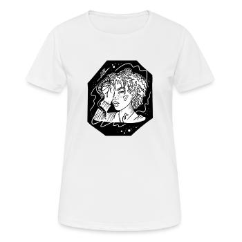 Boucles de serpent - T-shirt respirant Femme - blanc - Devant - AI Model Female 172 dark (172cm)