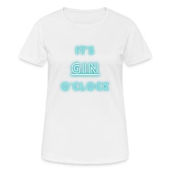 It's Gin o'clock | Gin - Frauen T-Shirt atmungsaktiv - Weiß - Vorne - AI Model Female 172 dark (172cm)