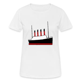 TITANIC LEGEND - T-shirt respirant Femme - blanc - Devant - AI Model Female 172 dark (172cm)