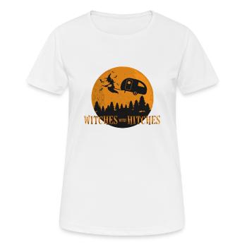 SORCIÈRES AVEC DES SORCIÈRES - T-shirt respirant Femme - blanc - Devant - AI Model Female 172 dark (172cm)