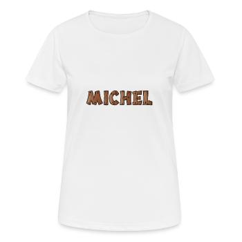 Michel Männer Name - Frauen T-Shirt atmungsaktiv - Weiß - Vorne - AI Model Female 172 dark (172cm)
