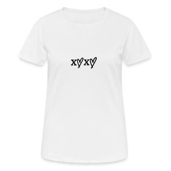 idée cadeau XOXO - T-shirt respirant Femme - blanc - Devant - AI Model Female 172 dark (172cm)