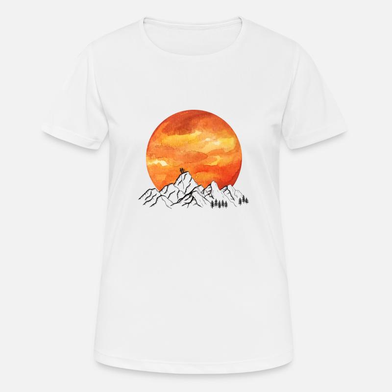 Sun Mountains Couples - Women's Breathable T-Shirt - white